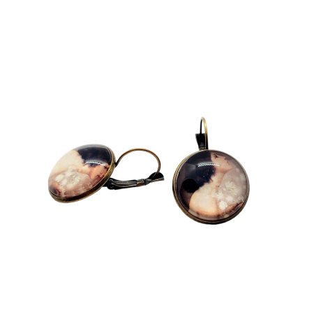 EARRINGS BRONZE WITH WOMAN